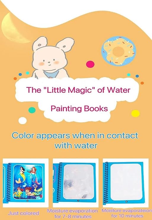 Reusable Magic Water Coloring Painting Book for Kids Pack of 2 Printing Blocks  (Pack of 2)