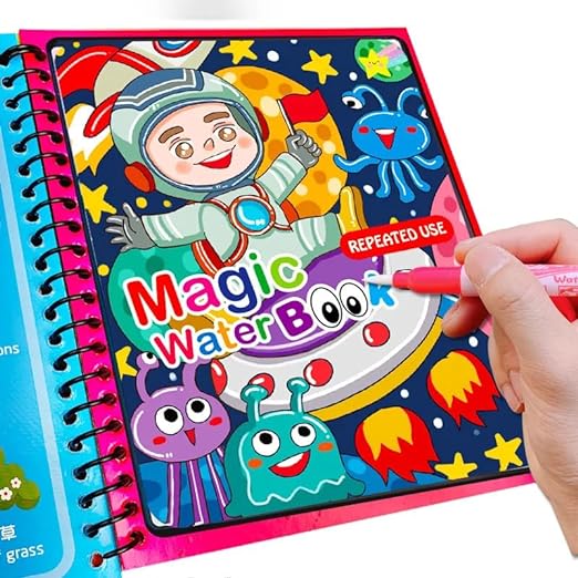 Reusable Magic Water Coloring Painting Book for Kids Pack of 2 Printing Blocks  (Pack of 2)