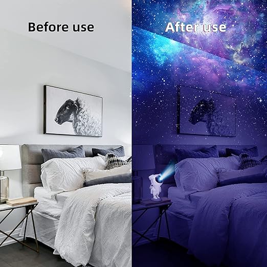 Astronaut Starry Projector 360° Adjustable Galaxy Projector Light with Remote Control Spaceman Night Light Suitable for Gaming Room, Home Theater, Kids Adult Bedroom, Birthday